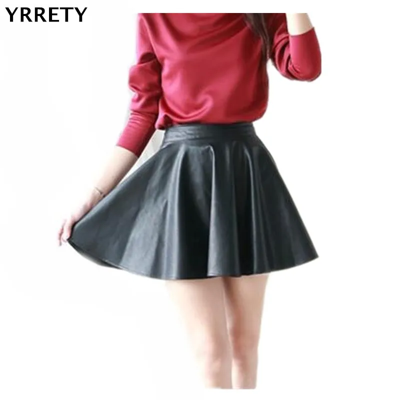 YRRETY Leather Skirts High Waist Womens Skirt Women Casual Mini Skirts Elastic Waist Pleated Female Color Black Skirt XS/ S/M/L
YRRETY Leather Skirts High Waist Womens Skirt Women Casual Mini Skirts Elastic Waist Pleated Female Color Black Skirt XS/ S/M/L