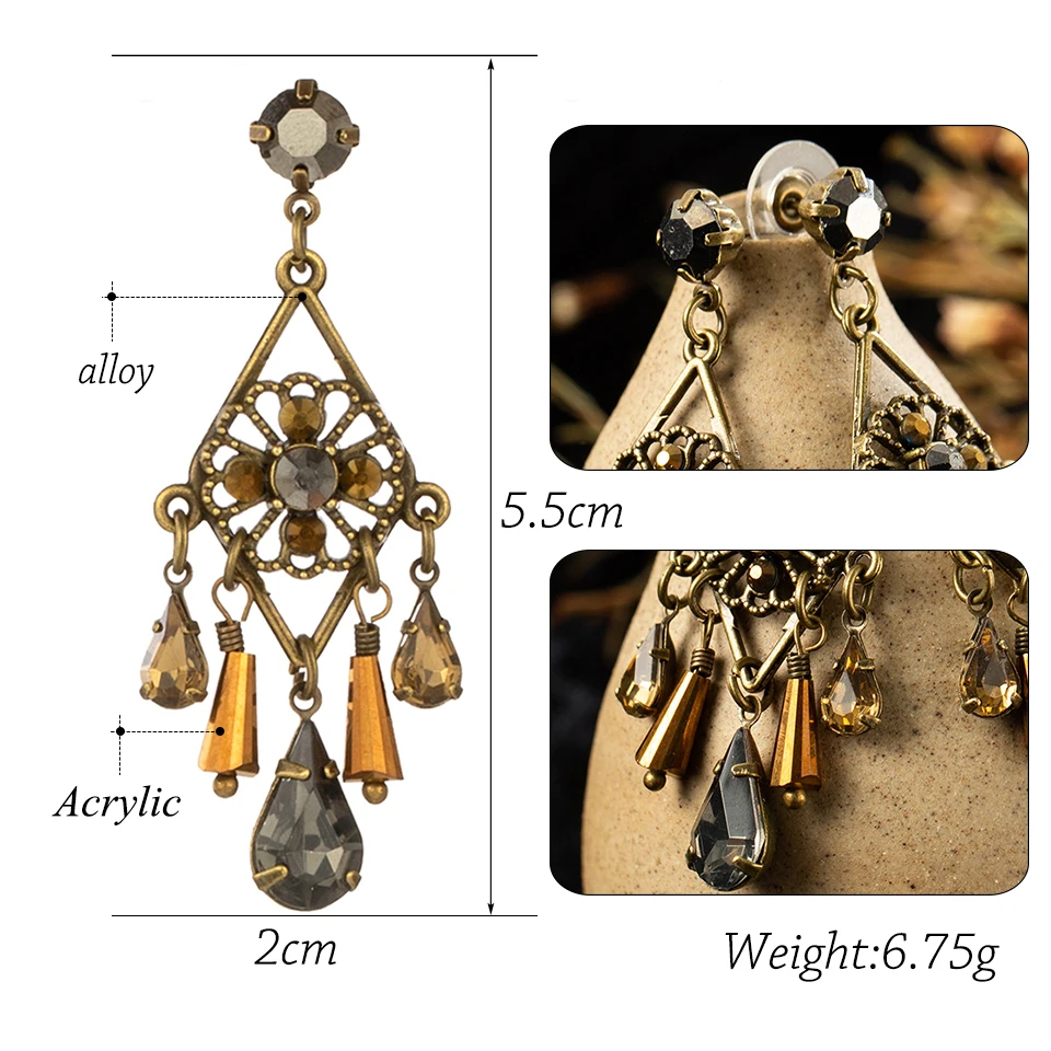 Vintage Ethnic Trendy Drop Dangle Earrings Hanging for Women 2019 Fashion Wedding Party Earrings Jewelry Accessories Gift
Vintage Ethnic Trendy Drop Dangle Earrings Hanging for Women 2019 Fashion Wedding Party Earrings Jewelry Accessories Gift