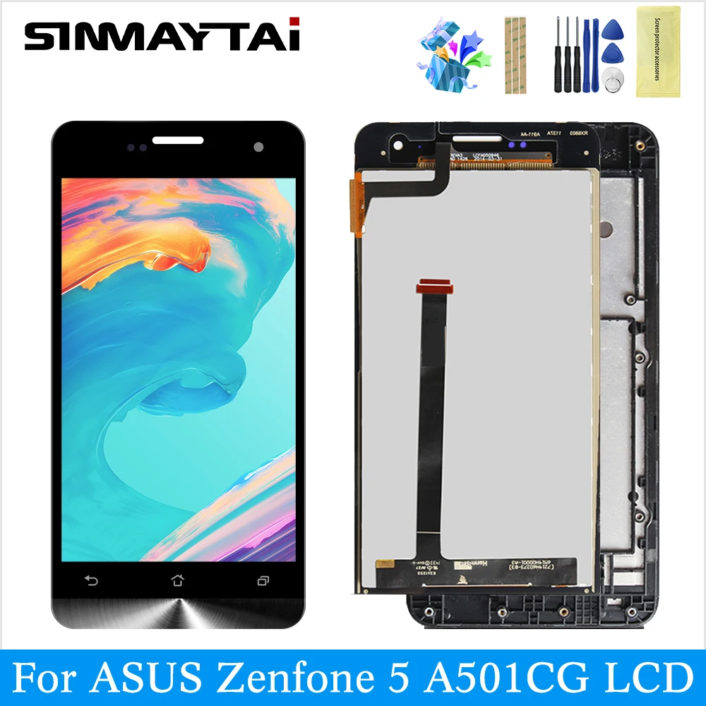 A501CG LCD For Asus Zenfone 5 LCD T00J A500C GA501CG Display Matrix Touch Screen Digitizer Assembly Replacement LCD with frame
A501CG LCD For Asus Zenfone 5 LCD T00J A500C GA501CG Display Matrix Touch Screen Digitizer Assembly Replacement LCD with frame