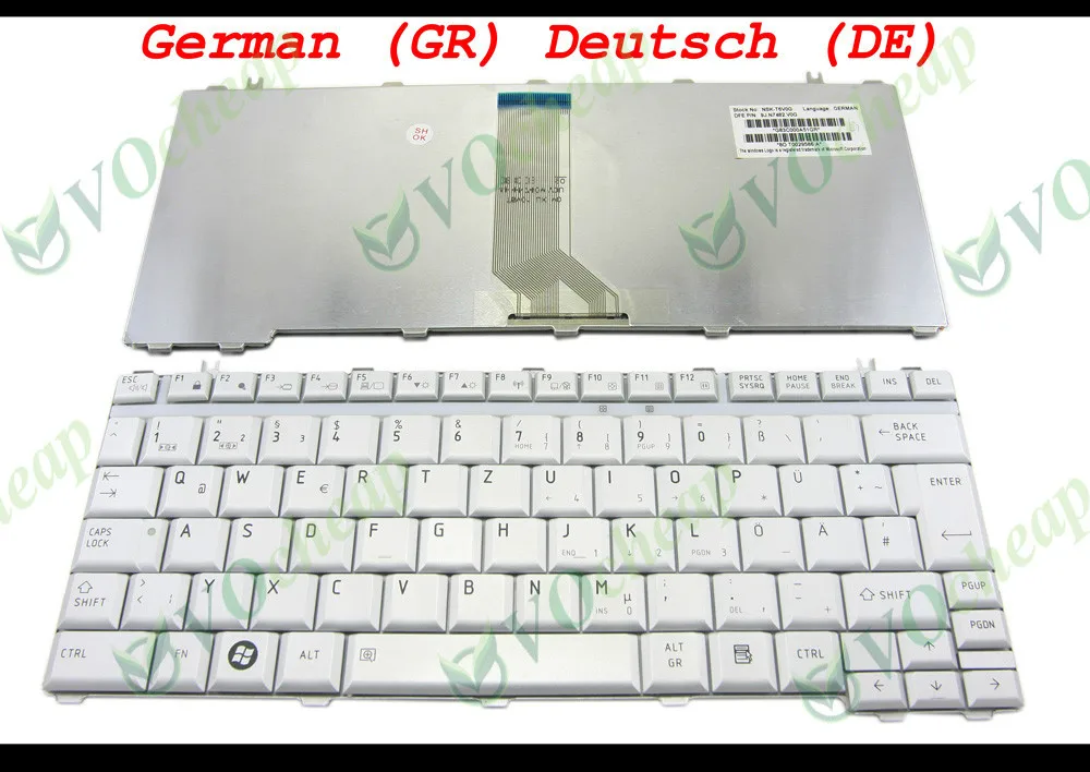 Клавиатура для ноутбука Toshiba Satellite A210 U400 U405 Portege M800 M803 M823 Серебристая немецкая (QWERTZ)
Клавиатура для ноутбука Toshiba Satellite A210 U400 U405 Portege M800 M803 M823 Серебристая немецкая (QWERTZ)