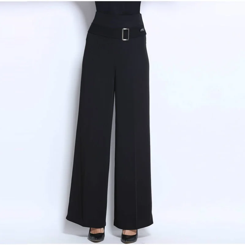 Woman's Adult Latin Dance Pants Long High Waist Broad Leg Trousers Ballroom Performance Dance Practice Clothes Flared Pants H658
Woman's Adult Latin Dance Pants Long High Waist Broad Leg Trousers Ballroom Performance Dance Practice Clothes Flared Pants H658