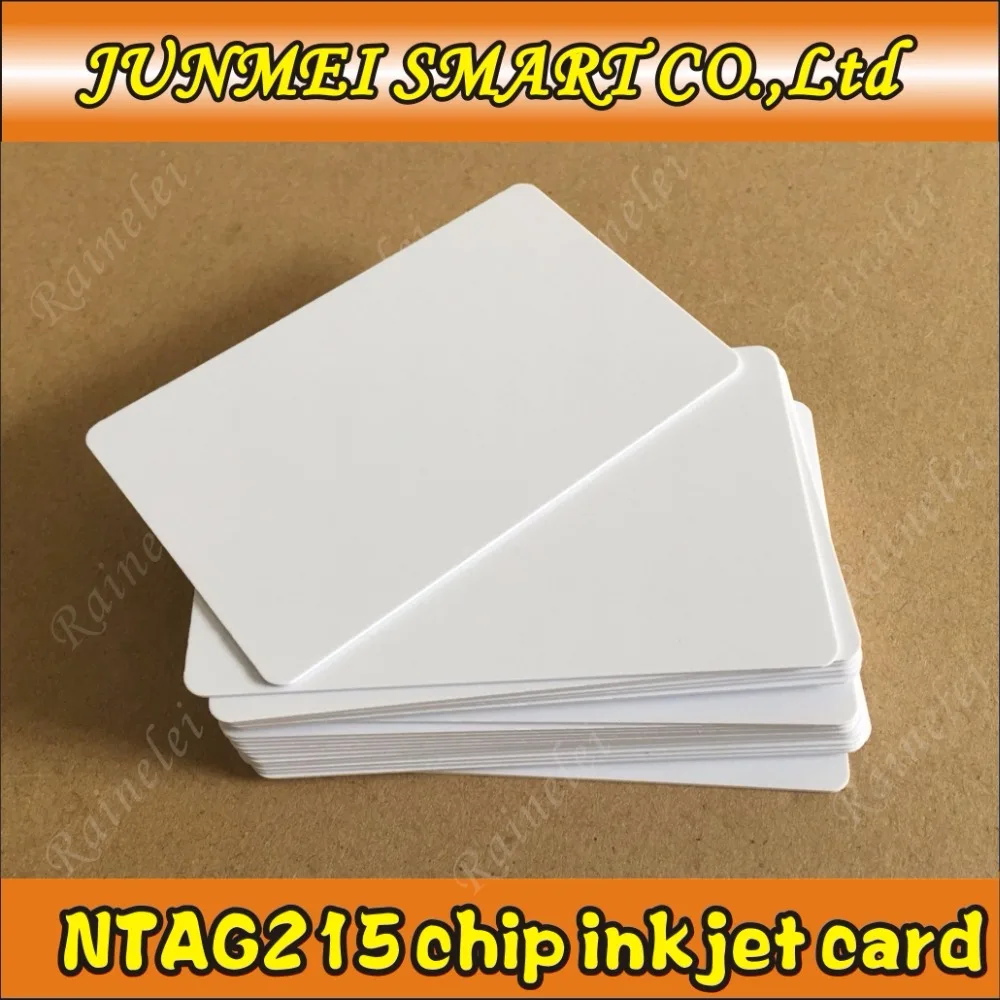 Бесплатная доставка 50 шт. пустые карты Nfc для струйной печати чип RFID 215 всех