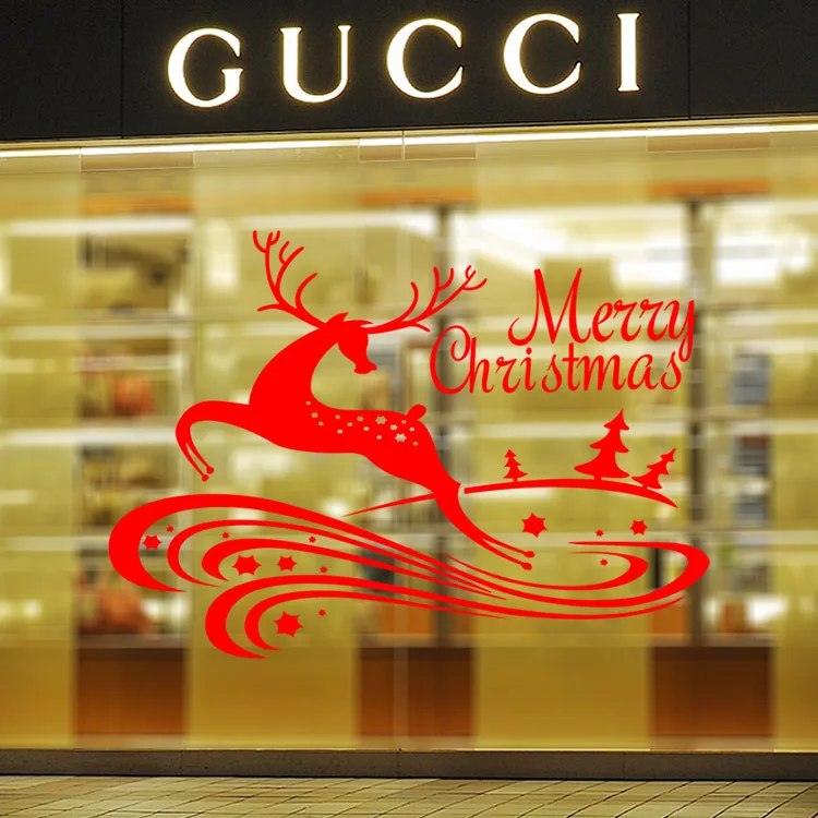 New Year Christmas deer shop window family holiday decoration wall stickers pvc removable new hot
New Year Christmas deer shop window family holiday decoration wall stickers pvc removable new hot