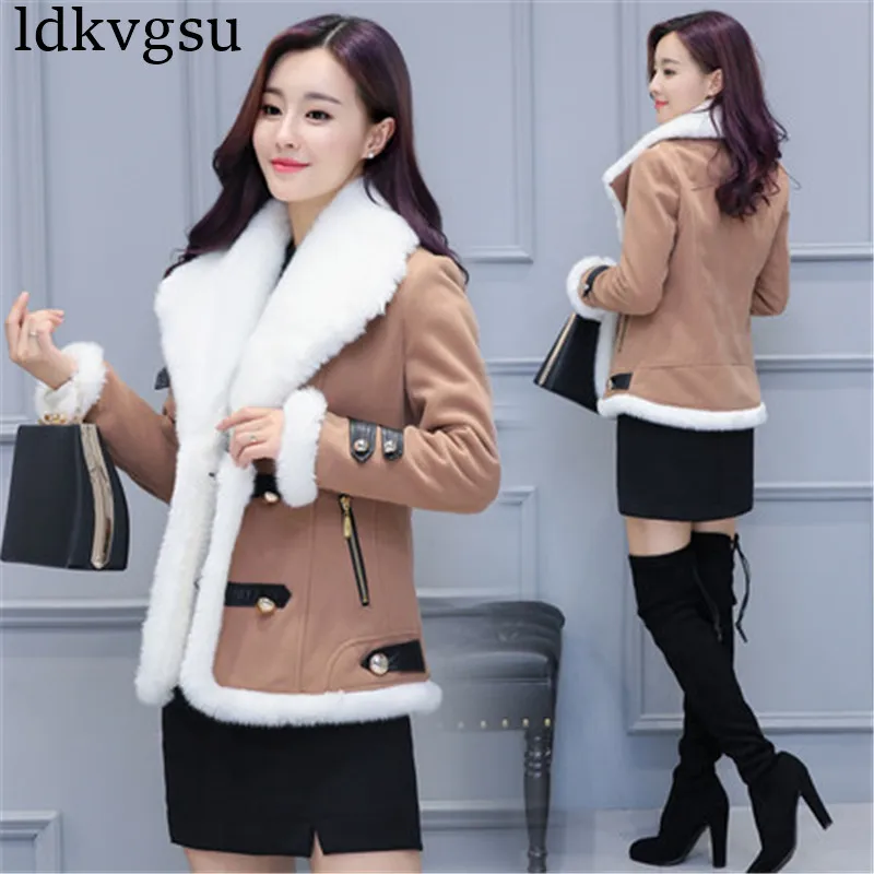 2020 High quality Women Autumn Winter Coat Jackets New Lambswool Imitation Cashmere Coat Elegant Women Clothes A1516
2020 High quality Women Autumn Winter Coat Jackets New Lambswool Imitation Cashmere Coat Elegant Women Clothes A1516