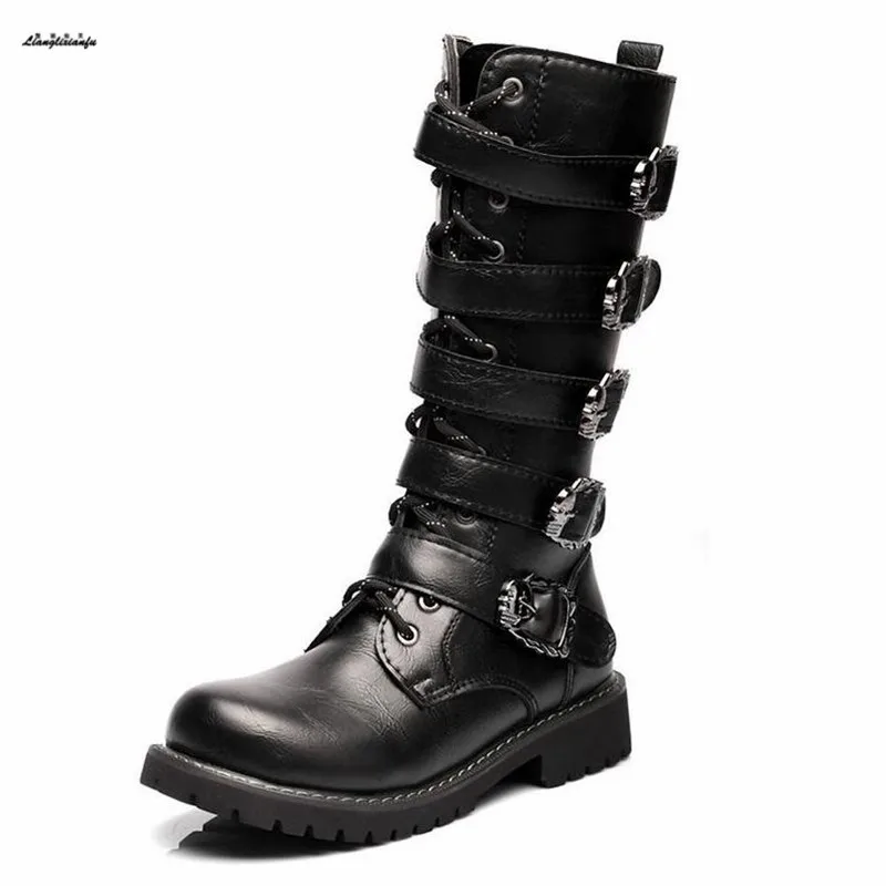 Мужские Водонепроницаемые ботинки с ремешком и пряжкой размеры 38 44|boots fashion|boots