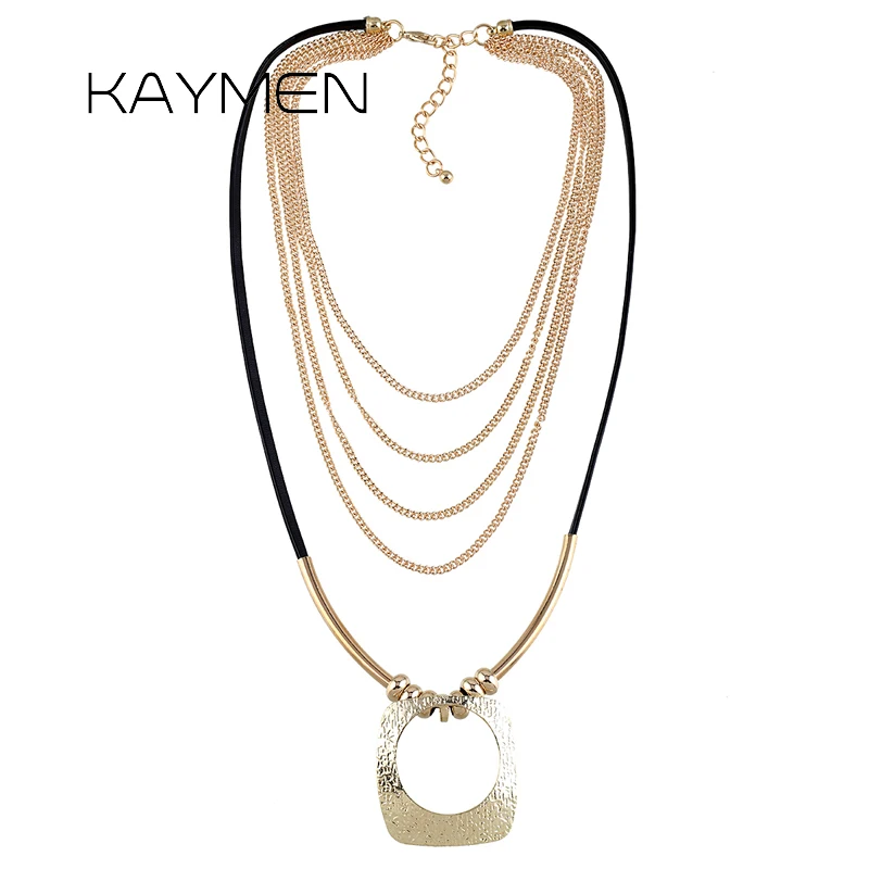 KAYMEN Multi-layers Fashion Chokers Necklace & Pendant for Girls Women Wedding Party Square Shape Golden Pendant Jewelry 1612
KAYMEN Multi-layers Fashion Chokers Necklace & Pendant for Girls Women Wedding Party Square Shape Golden Pendant Jewelry 1612