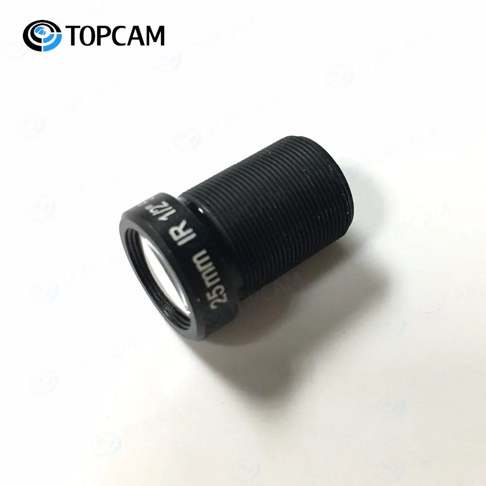 M12 5 мегапикселей 25 мм объектив CCTV для HD IP камеры F2.0 с фиксированной радужной