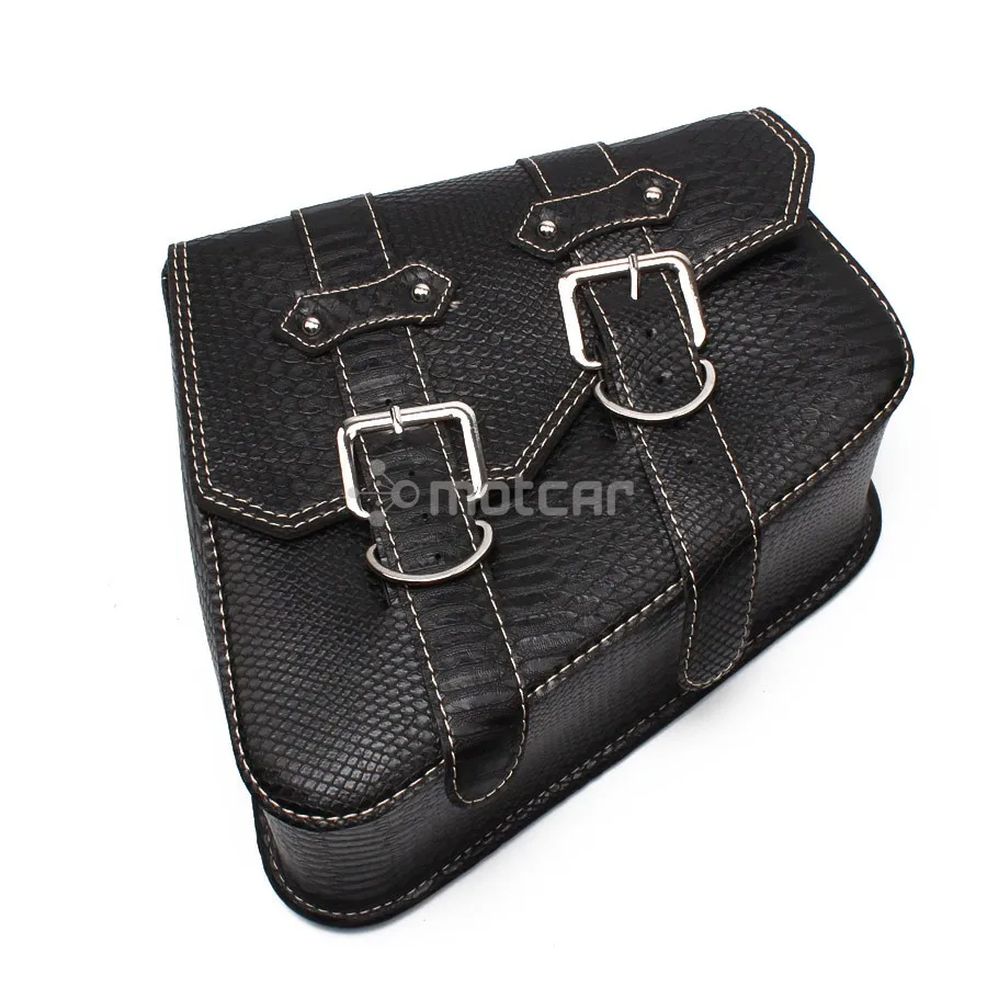 1pc Motorcycle PU Snake Skin Leather Style Saddle Bag Luggage Black Right Side Tool Bag For Honda Yamaha Harley Sportster XL 883
1pc Motorcycle PU Snake Skin Leather Style Saddle Bag Luggage Black Right Side Tool Bag For Honda Yamaha Harley Sportster XL 883