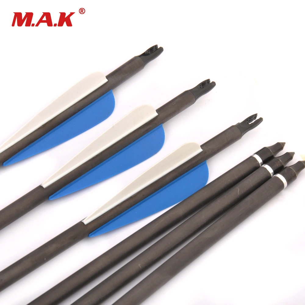 6/12/24 pcs Carbon Arrows Length 30 Inches Spine 360 Replaceable Arrow Tip for Compound Bow Practice Archery Hunting Shooting
6/12/24 pcs Carbon Arrows Length 30 Inches Spine 360 Replaceable Arrow Tip for Compound Bow Practice Archery Hunting Shooting