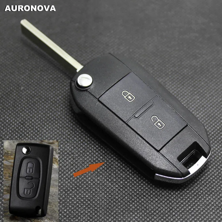 AURONOVA Key Shell for Citroen C4 C5 C-Quatre C-Triomphe Flip Folding Key 2 Buttons Modified Remote Car Key Case Hu83 Blade
AURONOVA Key Shell for Citroen C4 C5 C-Quatre C-Triomphe Flip Folding Key 2 Buttons Modified Remote Car Key Case Hu83 Blade