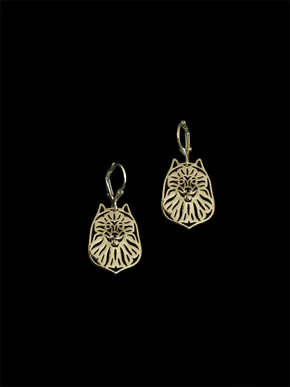 New 2016 Unique Romantic Gold Silver Color Keeshond Drop Earrings Wholesale Animal Earrings For Women Girl Aros
New 2016 Unique Romantic Gold Silver Color Keeshond Drop Earrings Wholesale Animal Earrings For Women Girl Aros