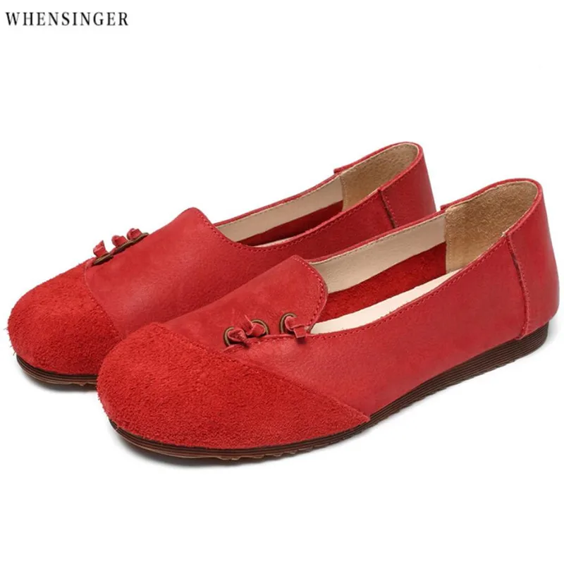 Whensinger - Women Flat Shoes loafers Genuine Leather Suede Casual Driving Flats Shoe Vintage Elegant Fashion
Whensinger - Women Flat Shoes loafers Genuine Leather Suede Casual Driving Flats Shoe Vintage Elegant Fashion