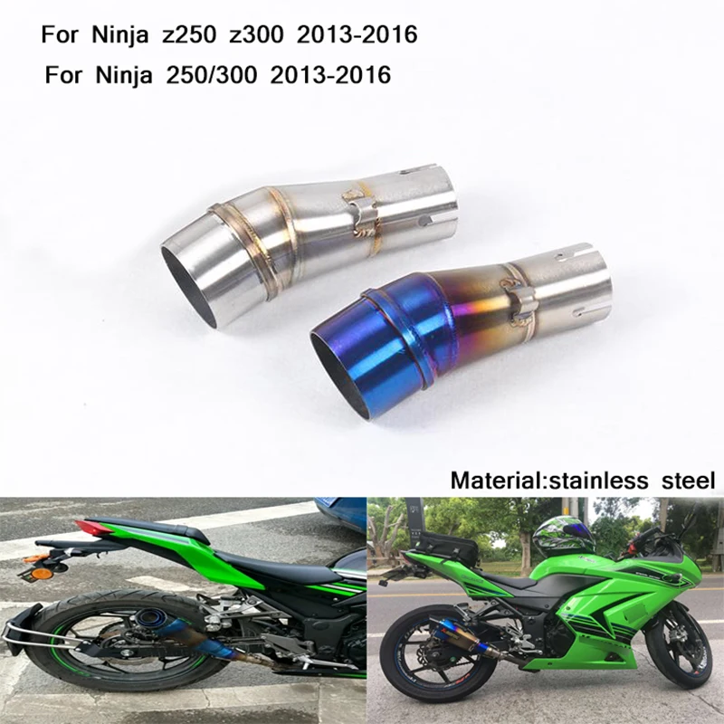 51mm Motorcycle Middle Connecting Pipe Stainless Steel Exhaust System Silp on for Kawasaki Ninja z250 z300 250 300 2013-2016
51mm Motorcycle Middle Connecting Pipe Stainless Steel Exhaust System Silp on for Kawasaki Ninja z250 z300 250 300 2013-2016