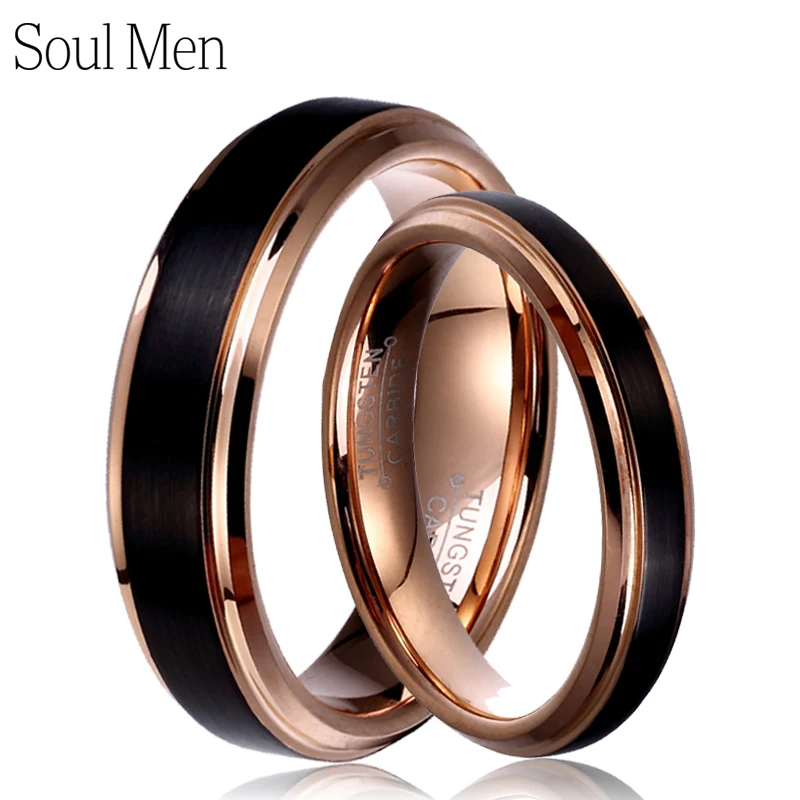 Classic Wedding Bands For Women Men Couples Tungsten Carbide Rose Gold For Engagement Ring anillo tungsteno pareja boda 4/6/8mm
Classic Wedding Bands For Women Men Couples Tungsten Carbide Rose Gold For Engagement Ring anillo tungsteno pareja boda 4/6/8mm