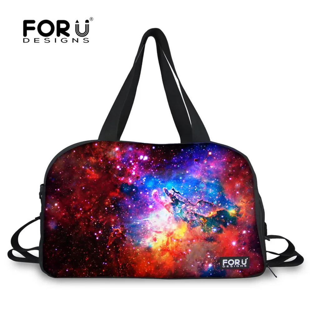 Водонепроницаемая холщовая спортивная сумка FORUDESIGNS Sky Galaxy сверхлегкая Складная