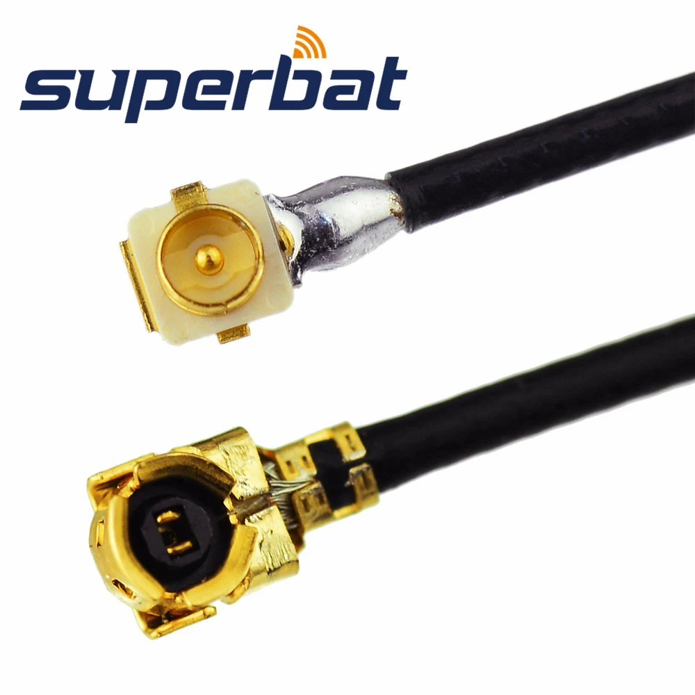 Штепсельная Вилка Superbat U.FL под прямым углом к внутренним 1 13 мм кабель 10 см RF