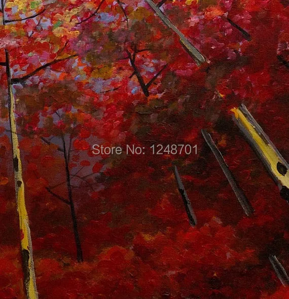 Modern abstract two pieces red tree group oil painting on gallery canvas for wall decor 
Modern abstract two pieces red tree group oil painting on gallery canvas for wall decor