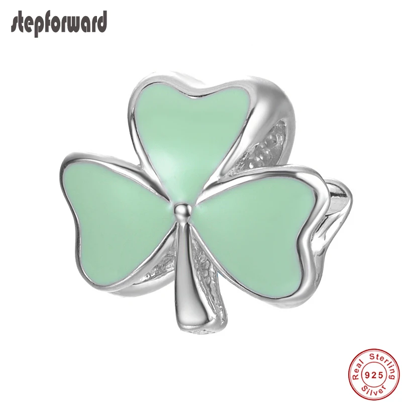 100% 925 Sterling Silver Clover Charm Lucky Beads For Women Gift Popular Good Quality Noble Green Enamel Fit Bracelet Necklace
100% 925 Sterling Silver Clover Charm Lucky Beads For Women Gift Popular Good Quality Noble Green Enamel Fit Bracelet Necklace