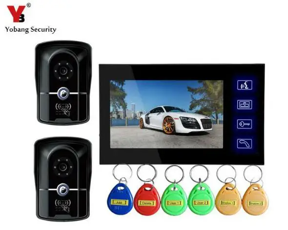 Yobang Security 700tvl 7inch color vdeo doorphone IP55 level waterproof door intercom touch keypad doobell Rain Cover Door phone
Yobang Security 700tvl 7inch color vdeo doorphone IP55 level waterproof door intercom touch keypad doobell Rain Cover Door phone