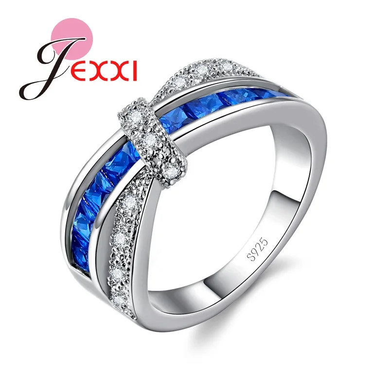 Wedding Bands Jewelry Blue Cubic Zircon Crystal Cocktail Ring Stamped 925 Sterling Silver Bijoux For Women Engagement
Wedding Bands Jewelry Blue Cubic Zircon Crystal Cocktail Ring Stamped 925 Sterling Silver Bijoux For Women Engagement