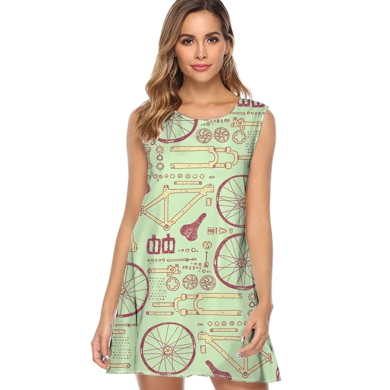 New Summer Fashion Women Boho Beach Dress Casual Sleeveless O-Neck Loose Dresses 2019 Chiffon A Line Vintage Cat Dress Vestidos
New Summer Fashion Women Boho Beach Dress Casual Sleeveless O-Neck Loose Dresses 2019 Chiffon A Line Vintage Cat Dress Vestidos