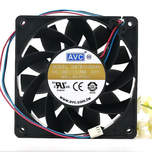 AVC DBTB1238B4U DC 24V 1.76A 12 см 12038 120*120*38 мм, версия 3-провода Инвертор Вентилятор охлаждения
AVC DBTB1238B4U DC 24V 1.76A 12 см 12038 120*120*38 мм, версия 3-провода Инвертор Вентилятор охлаждения
