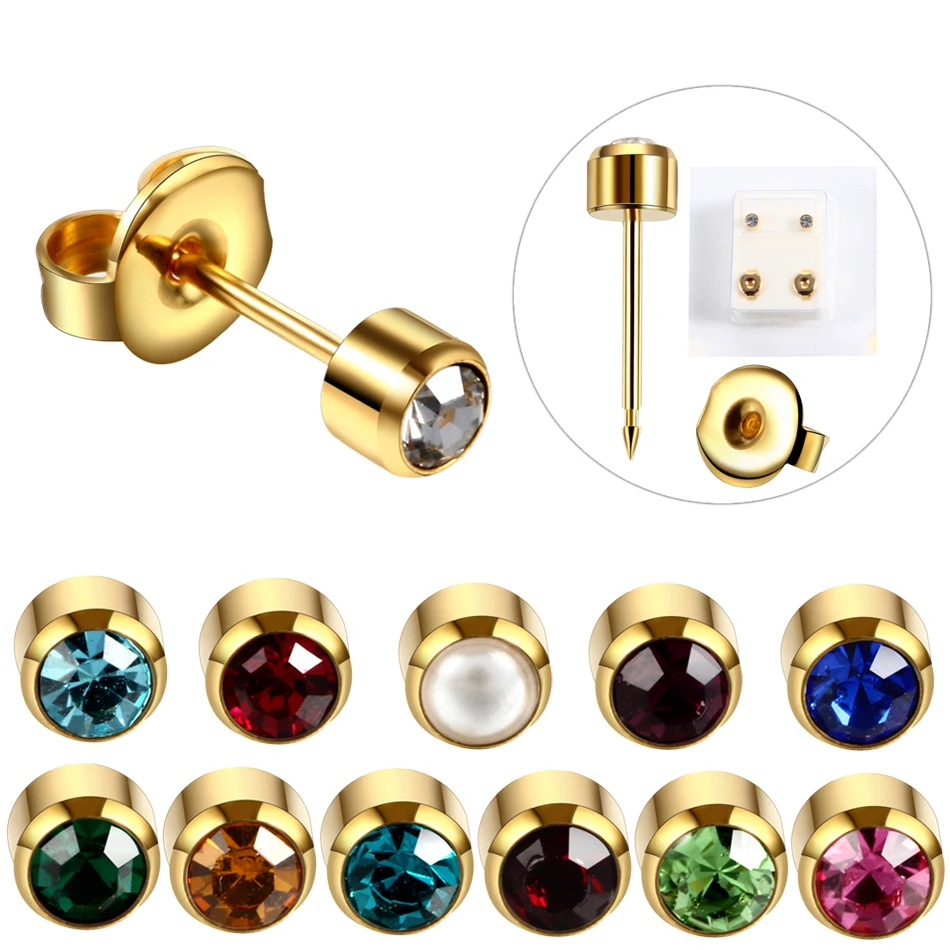 2Pcs/set Stainless Steel Ear Piercing Gun Birthstone Crystal Zircon Ear Stud Earrings Tragus Cartilage Lobe Stud Body Jewelry
2Pcs/set Stainless Steel Ear Piercing Gun Birthstone Crystal Zircon Ear Stud Earrings Tragus Cartilage Lobe Stud Body Jewelry