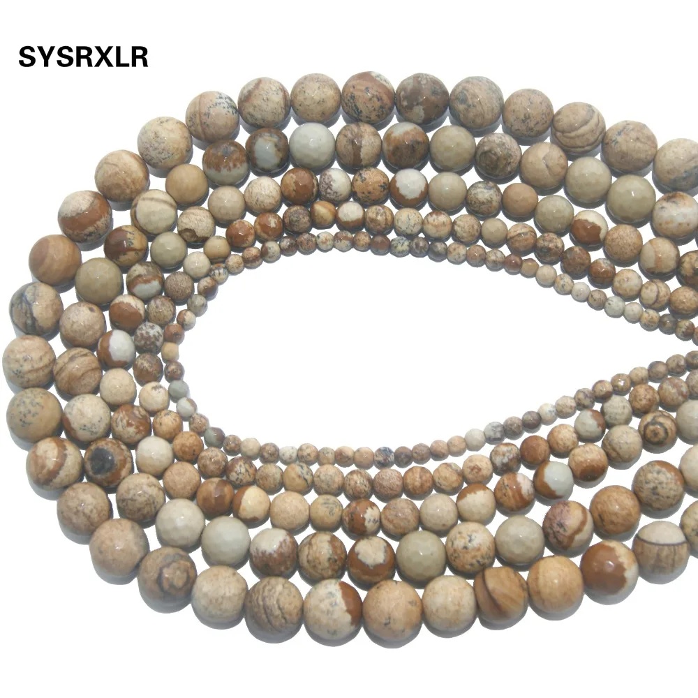 Wholesale Faceted Natural Stone Picture Loose Beads For Jewelry Making DIY Bracelet Necklace Material 4 6 8 10 12 MM Strand 15''
Wholesale Faceted Natural Stone Picture Loose Beads For Jewelry Making DIY Bracelet Necklace Material 4 6 8 10 12 MM Strand 15''