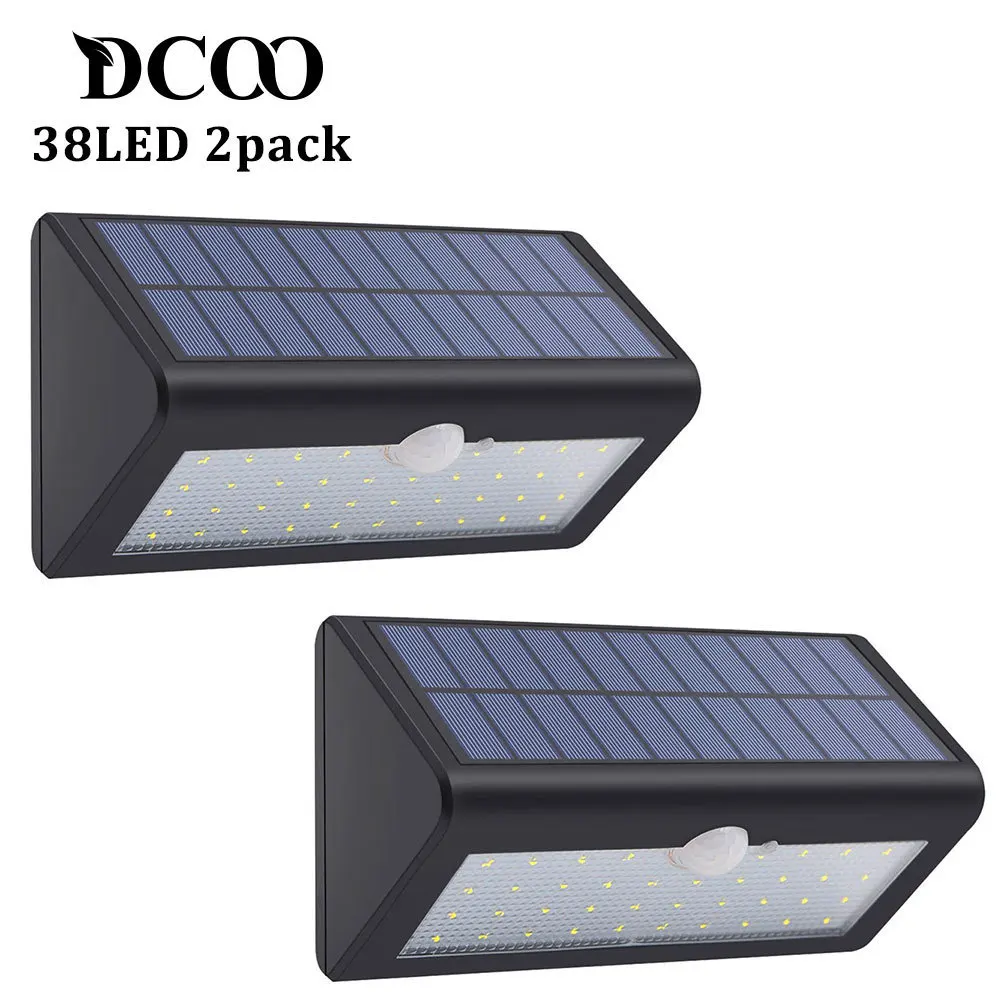 Solar Wireless Motion Sensor Lamps 38LEDs luminaria solar Garden Decoration Solar Light Outdoor LED Lamp Street Lights 2 Pieces
Solar Wireless Motion Sensor Lamps 38LEDs luminaria solar Garden Decoration Solar Light Outdoor LED Lamp Street Lights 2 Pieces