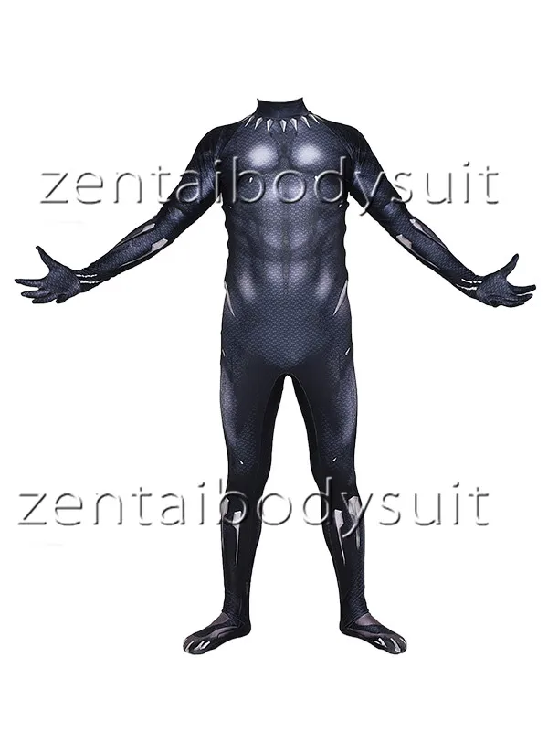 2018 Black Panther Superhero Cosplay Bodysuit No Mask Spandex Skin Zentai costume Halloween Party suit free delivery
2018 Black Panther Superhero Cosplay Bodysuit No Mask Spandex Skin Zentai costume Halloween Party suit free delivery