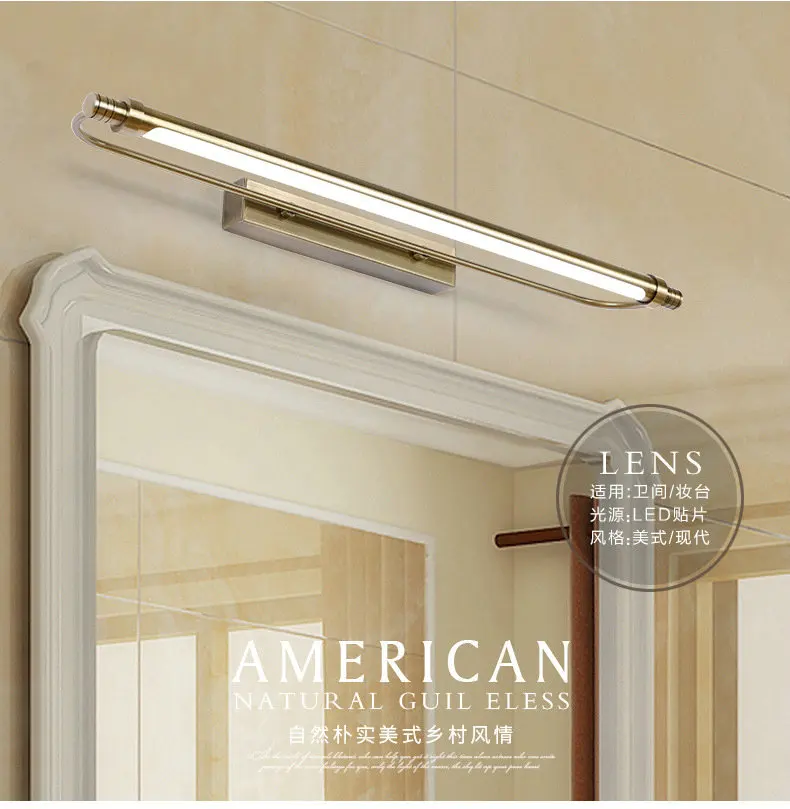 Artpad American European 8W Waterproof Antifog Wall Mounted Bathroom Mirror Light Make-up Bronze Retro Mirror Led Light
Artpad American European 8W Waterproof Antifog Wall Mounted Bathroom Mirror Light Make-up Bronze Retro Mirror Led Light