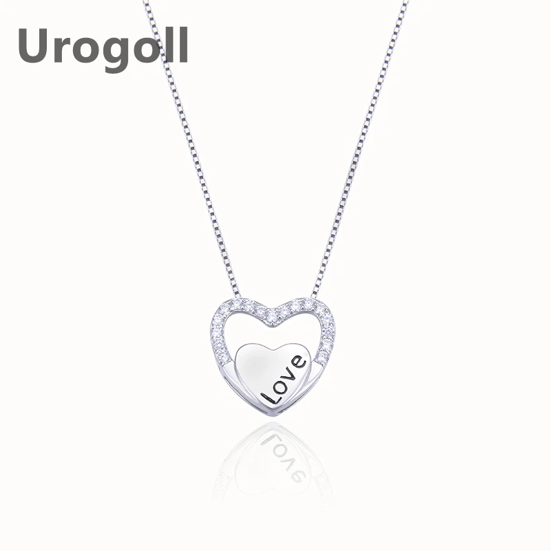 Noble Real 925 Sterling Silver Necklaces For Women Heart Pendant Necklaces Love Shape Chain Necklace For Women Jewelry Gift
Noble Real 925 Sterling Silver Necklaces For Women Heart Pendant Necklaces Love Shape Chain Necklace For Women Jewelry Gift
