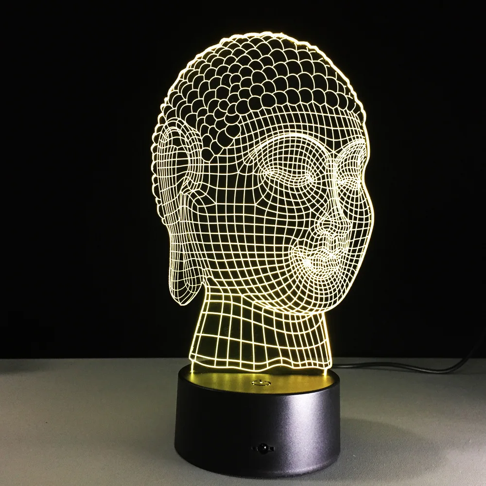 Buddhist Shakya Mani Tathagata 3D figure seven color remote control touch stereo visual led lamp gift creative product Y56
Buddhist Shakya Mani Tathagata 3D figure seven color remote control touch stereo visual led lamp gift creative product Y56