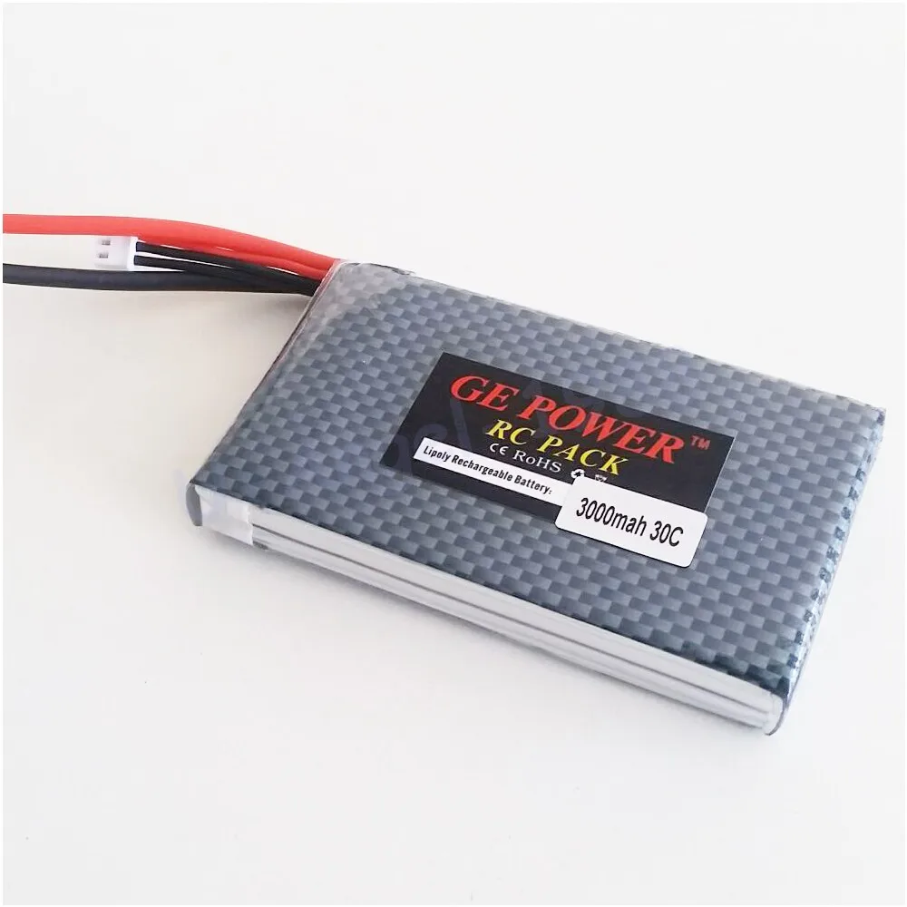 1pcs RC lipo battery 7.4v 3000mAh 30C 2S for Rc helicopter Rc car Rc boat Quadcopter Remote Control Toys Li-Polymer battey
1pcs RC lipo battery 7.4v 3000mAh 30C 2S for Rc helicopter Rc car Rc boat Quadcopter Remote Control Toys Li-Polymer battey