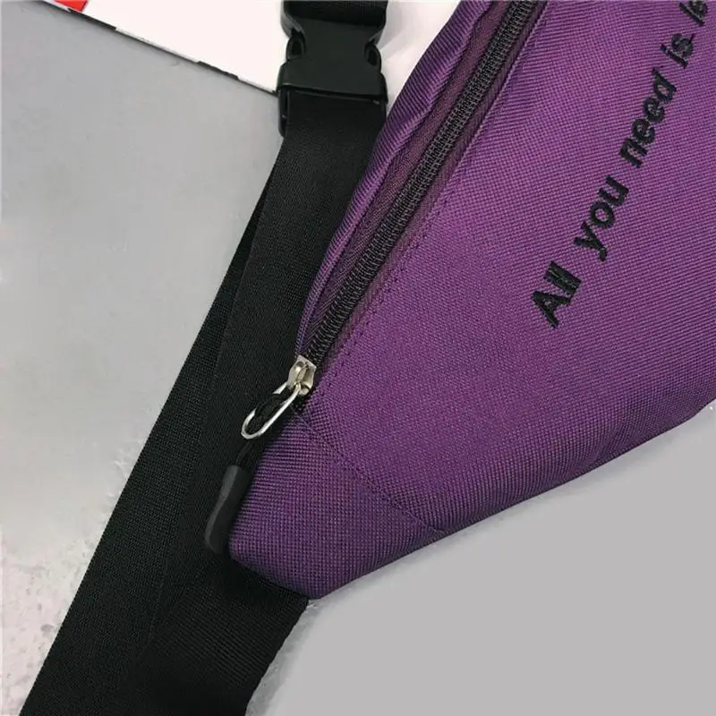 Men Women Canvas Print Letter Harajuku Style Waist Bag Unisex Fanny Pack Chest Packs Money Belt Buik Tasje Belly Bags Purse Chic | Багаж и