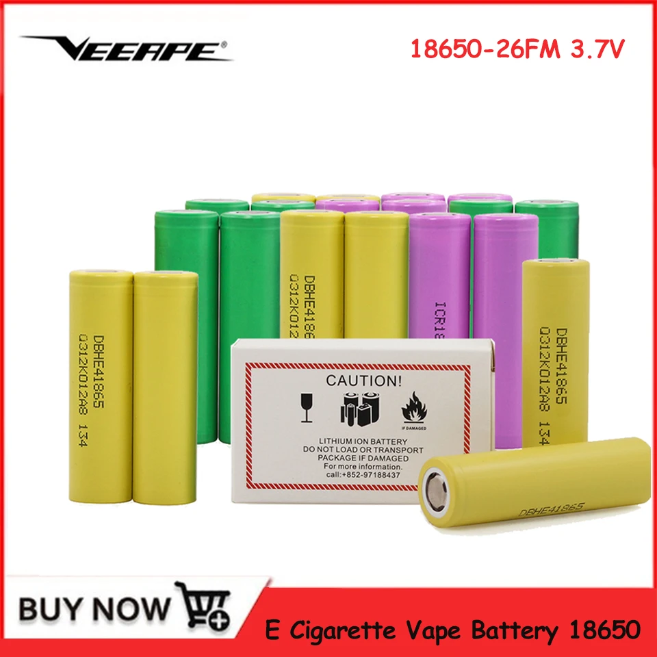 Оригинальная электронная сигарета Vape 18650 батарея для Samsung LG 2600mAh 3 7 V