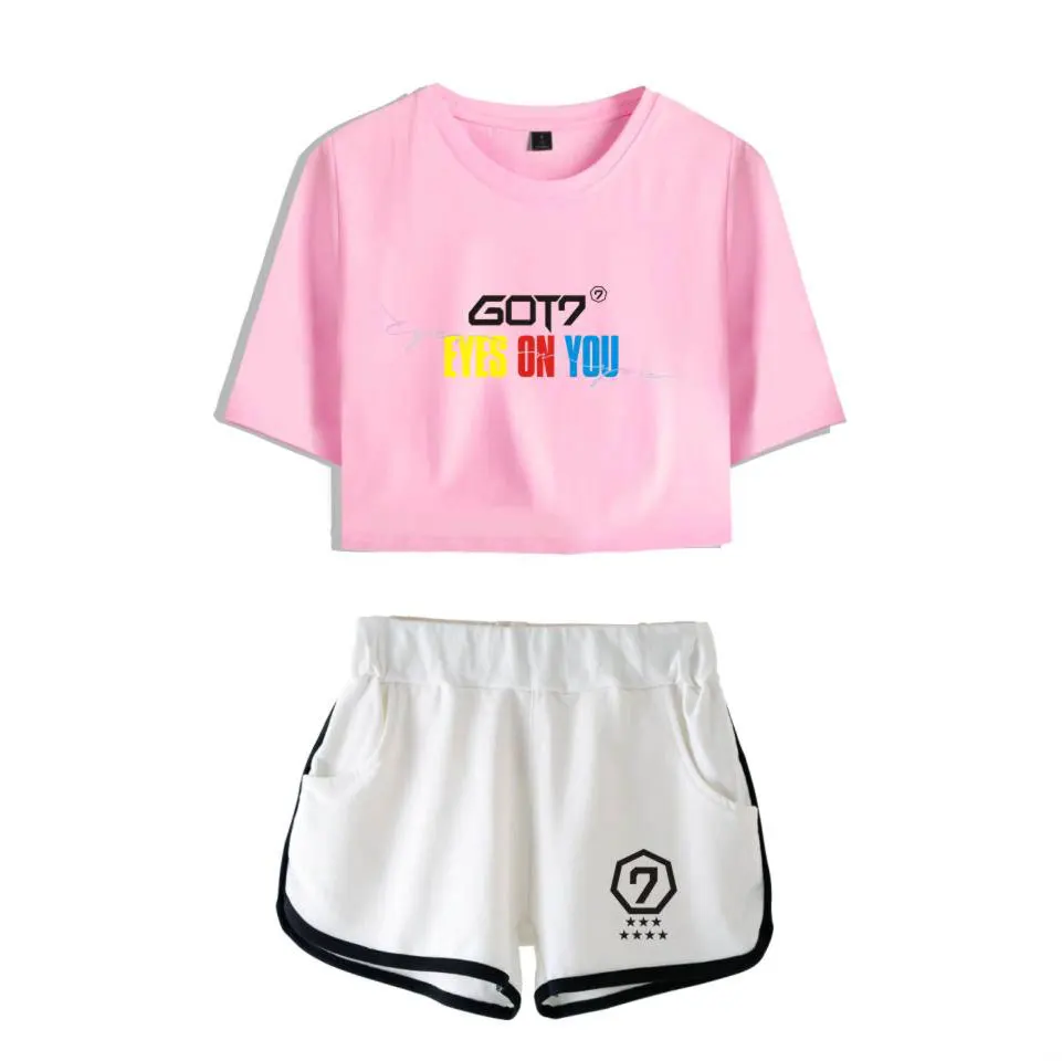 GOT7 Summer Cool Women's Two Piece Sets Print Sexy Style GOT7 T-shirt&shorts Sets Casual Tracksuit For Women Plus Size 2XL
GOT7 Summer Cool Women's Two Piece Sets Print Sexy Style GOT7 T-shirt&shorts Sets Casual Tracksuit For Women Plus Size 2XL