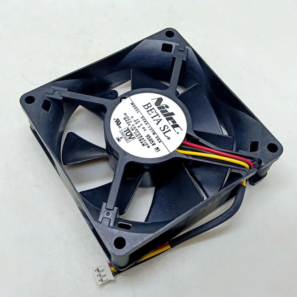 1pcs D08A-12TM06A 8025 80mm 12V Dual Ball bearing Fan Computer Cabinet Power cooling Fan
1pcs D08A-12TM06A 8025 80mm 12V Dual Ball bearing Fan Computer Cabinet Power cooling Fan