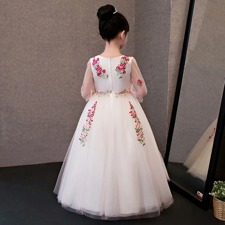 2020 Korean Sweet Children Embroidery Princess Dress Girl's Birthday Wedding Party Dress Children Christmas Pageant Long Dress
2020 Korean Sweet Children Embroidery Princess Dress Girl's Birthday Wedding Party Dress Children Christmas Pageant Long Dress