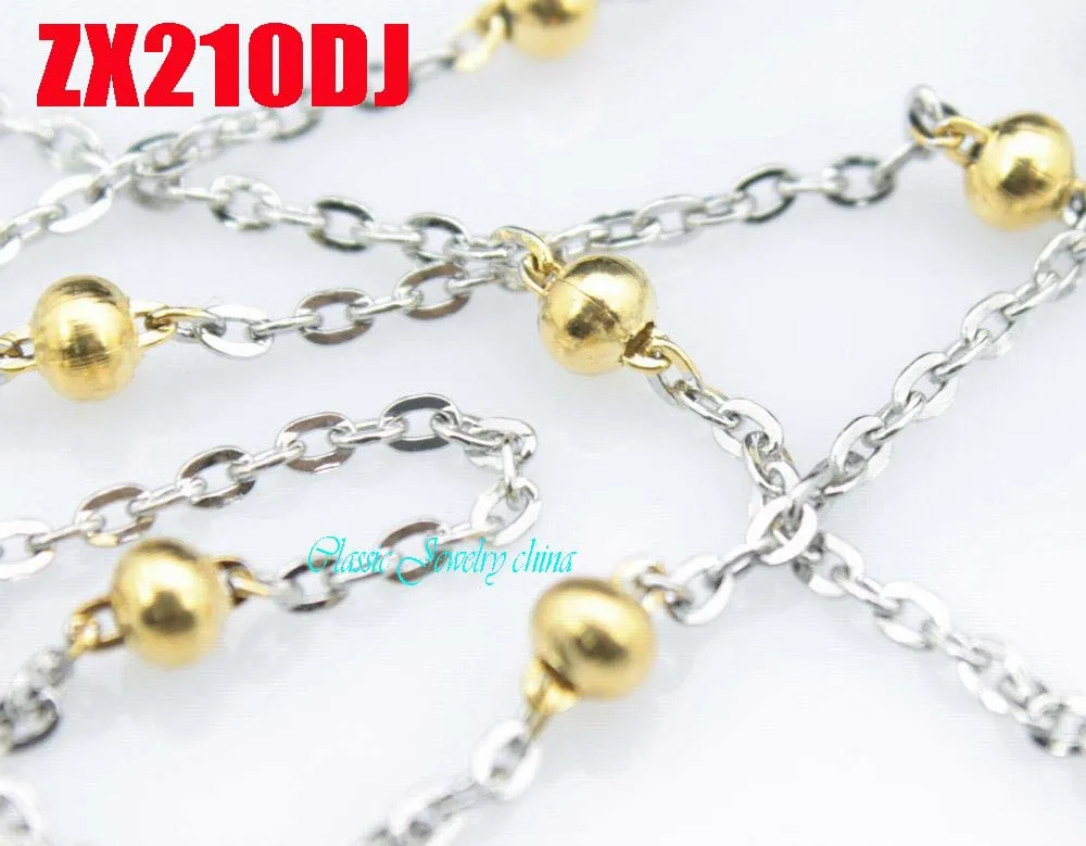 16"-38" length golden 4mm inlay ball cross chain stainless steel necklace women fashion jewelry Sweater chain 20pcs ZX210DJ
16"-38" length golden 4mm inlay ball cross chain stainless steel necklace women fashion jewelry Sweater chain 20pcs ZX210DJ