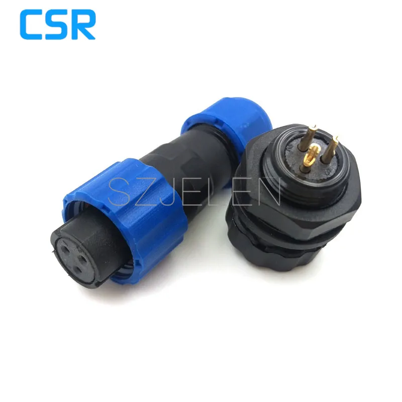 

SD13, 3-pin waterproof (female) socket (male), LED cable connector, IP68,Current Rating 5A, Electric vehicle power connector