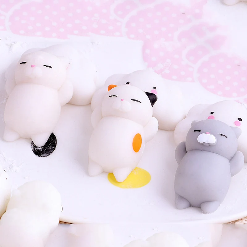 Милые игрушки Mochi из аниме сжимаемые для котов мягкие милые кошек антистрессовые