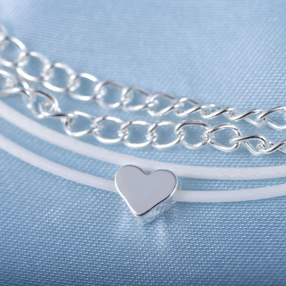 Многослойный амулетный браслет Love Heart для женщин летние сандалии | Украшения и