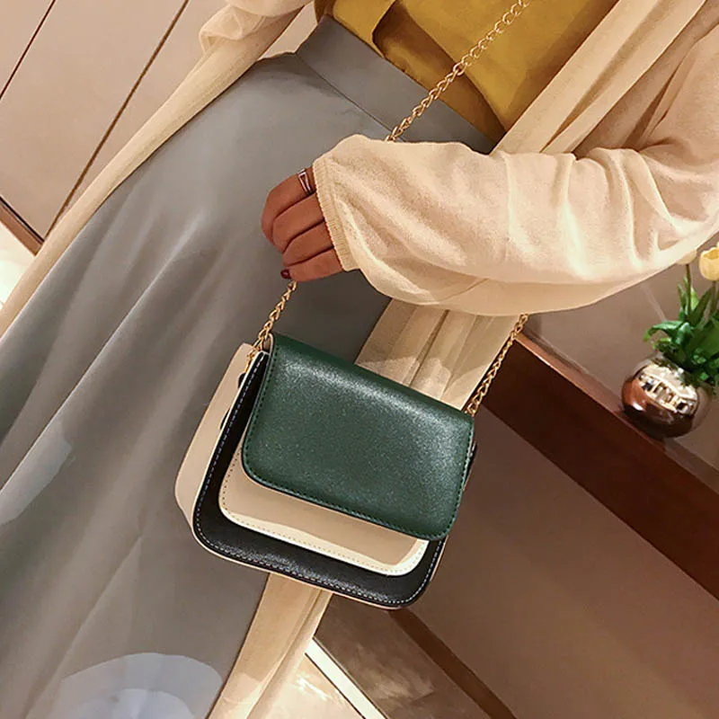 New Arrival Women Female Shoulder Bag High Quality PU Leather Metal Chain Hit Color Lady Casual Crossbody Messenger Bags Sac
New Arrival Women Female Shoulder Bag High Quality PU Leather Metal Chain Hit Color Lady Casual Crossbody Messenger Bags Sac