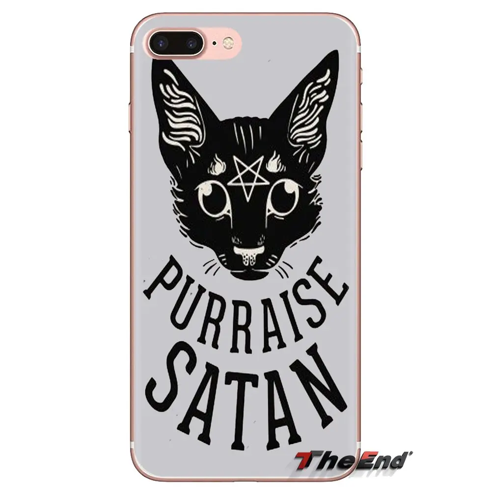 Силиконовый чехол для кожи Killstar Satan Say skull occult evil logo Samsung Galaxy A3 A5 A7 A9 A8 Star A6 Plus 2018 2015 2016