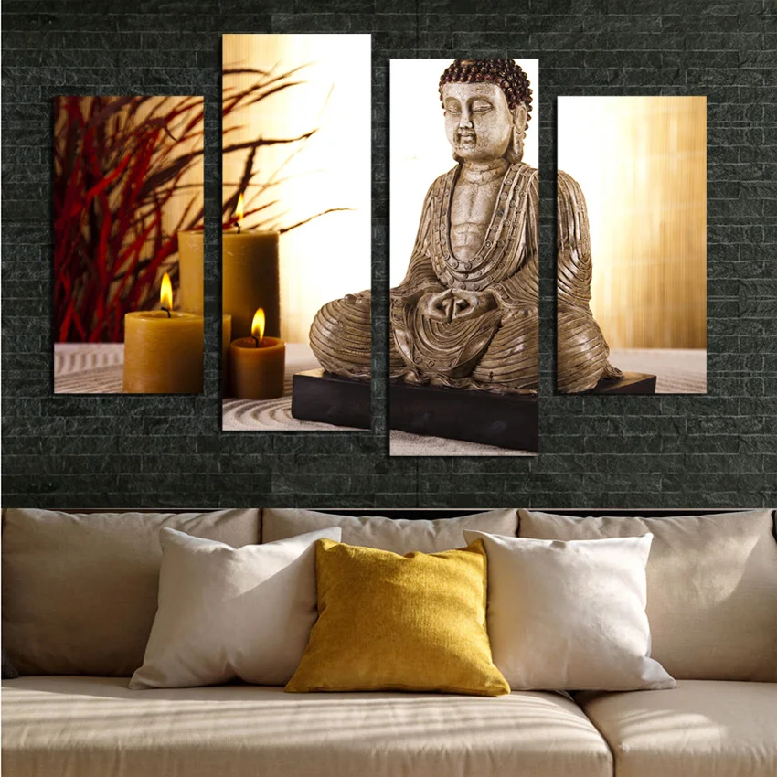 4 Panel Buddhism Buddha Canvas Painting Antique and candle picture Wall Art Home decoration for living room no frame
4 Panel Buddhism Buddha Canvas Painting Antique and candle picture Wall Art Home decoration for living room no frame