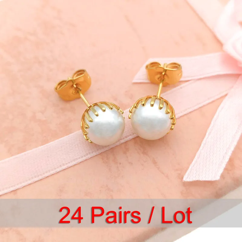 24 Pairs Gold Stud Pearl Earings Women Oorbellen Parel Boucle D'oreille Perle Orecchini Gioielli Kolczyki Joyeria Kupe E1705
24 Pairs Gold Stud Pearl Earings Women Oorbellen Parel Boucle D'oreille Perle Orecchini Gioielli Kolczyki Joyeria Kupe E1705
