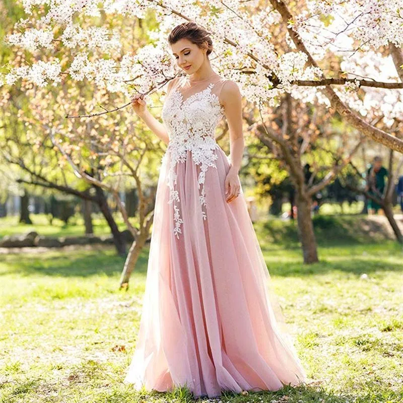 Elegant Long Pink Formal Evening Dresses 2020 Tulle Lace Evening Gowns Women Cheap Prom Dress For Evening Vestido de Noche
Elegant Long Pink Formal Evening Dresses 2020 Tulle Lace Evening Gowns Women Cheap Prom Dress For Evening Vestido de Noche
