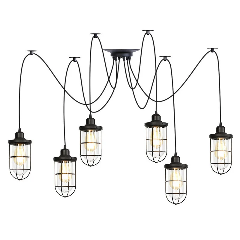 Custom Modern Spider Industrial Pendant Lights Cage Pendant Lamps E27 Fixtures LED Hanging Lamp Diving Room/Restaurants Kitchen
Custom Modern Spider Industrial Pendant Lights Cage Pendant Lamps E27 Fixtures LED Hanging Lamp Diving Room/Restaurants Kitchen