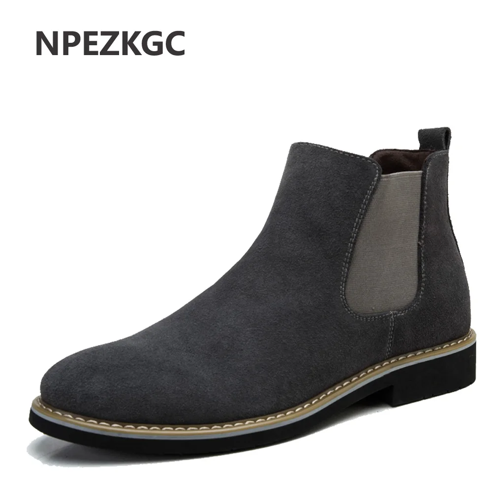 NPEZKGC sping autumn Boots Genuine Suede Leather Sewing Thread Men Ankle Boots Britain Style Shoes Leather Men Boots
NPEZKGC sping autumn Boots Genuine Suede Leather Sewing Thread Men Ankle Boots Britain Style Shoes Leather Men Boots